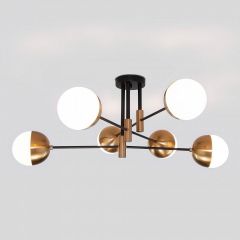 Потолочная люстра Eurosvet Nuvola 70129/6 латунь в Пойковском - poikovskii.mebel24.online | фото 2
