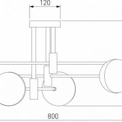 Потолочная люстра Eurosvet Nuvola 70129/6 латунь в Пойковском - poikovskii.mebel24.online | фото 4