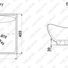 Раковина MELANA MLN-7211 в Пойковском - poikovskii.mebel24.online | фото 2