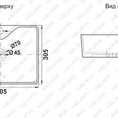 Раковина MELANA MLN-7291X в Пойковском - poikovskii.mebel24.online | фото 2