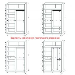 Шкаф-купе 1400 серии SOFT D1+D3+B2+PL1 (2 ящика+1штанга) профиль «Графит» в Пойковском - poikovskii.mebel24.online | фото 7