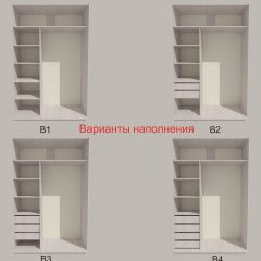 Шкаф-купе 1500 серии SILVER S4+S3Z+B2+PL1 (2 ящика+1 штанга) профиль «Серебро» в Пойковском - poikovskii.mebel24.online | фото 5