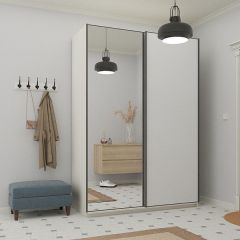Шкаф-купе 1600 серии SOFT D1+D3+B2+PL1 (2 ящика+1штанга) профиль «Графит» в Пойковском - poikovskii.mebel24.online | фото