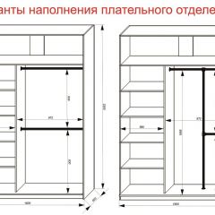 Шкаф-купе 1600 серии SOFT D6+D4+B2+PL2 (2 ящика+1штанга+1 полка) профиль «Капучино» в Пойковском - poikovskii.mebel24.online | фото 9