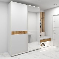 Шкаф-купе 1600 серии SOFT D6+D4+B2+PL2 (2 ящика+1штанга+1 полка) профиль «Капучино» в Пойковском - poikovskii.mebel24.online | фото 5