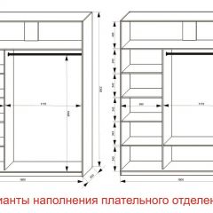 Шкаф-купе 1800 серии SOFT D1+D3+B2+PL1 (2 ящика+1штанга) профиль «Графит» в Пойковском - poikovskii.mebel24.online | фото 6