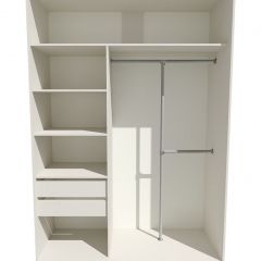 Шкаф-купе 1800 серии SOFT D8+D2+B2+PL4 (2 ящика+F обр.штанга) профиль «Графит» в Пойковском - poikovskii.mebel24.online | фото 2