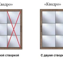 Шкаф-купе №19 Серия 3 Квадро (2000) Ясень Анкор светлый в Пойковском - poikovskii.mebel24.online | фото 3