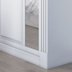 Шкаф-купе 2150 серии NEW CLASSIC K6Z+K1+K6+B22+PL2(по 2 ящика лев/прав+1 штанга+1 полка) профиль «Капучино» в Пойковском - poikovskii.mebel24.online | фото 5