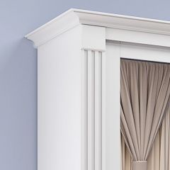 Шкаф-купе 2450 серии NEW CLASSIC K1+K1+K1+B22+PL4 (по 2 ящика лев/прав+F обр.штанга) профиль «Капучино» в Пойковском - poikovskii.mebel24.online | фото 4