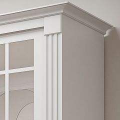 Шкаф-купе 2450 серии NEW CLASSIC K5+K5+K5+B22+PL3 (по 2 ящика лев/прав+1 штанга+1полка) профиль «Капучино» в Пойковском - poikovskii.mebel24.online | фото 4