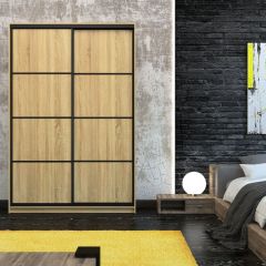 Шкаф-купе Лофт 1600 Шк16-47 (Дуб Сонома) в Пойковском - poikovskii.mebel24.online | фото 7