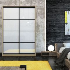 Шкаф-купе Лофт 1600 Шк16-47 (Дуб Сонома) в Пойковском - poikovskii.mebel24.online | фото 12