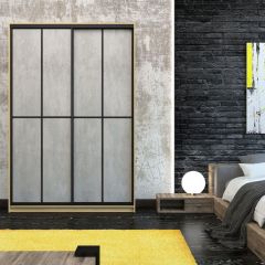 Шкаф-купе Лофт 1600 Шк16-47 (Дуб Сонома) в Пойковском - poikovskii.mebel24.online | фото 13