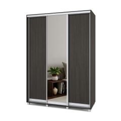 РОЛАНД Шкаф-купе с зеркалом Венге (450*1600) Р462 в Пойковском - poikovskii.mebel24.online | фото 2