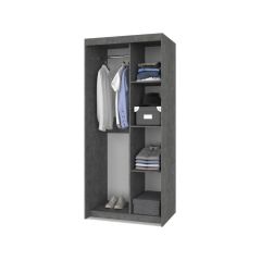 ТОМАС Шкаф-купе Камень темный - Ирландский дуб Т21 в Пойковском - poikovskii.mebel24.online | фото 2