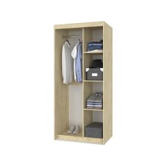 ТОМАС Шкаф-купе с зеркалом Ирландский дуб Т22 в Пойковском - poikovskii.mebel24.online | фото 2