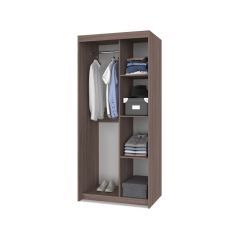 ТОМАС Шкаф-купе с зеркалом Шимо темный/светлый Т22 в Пойковском - poikovskii.mebel24.online | фото 2