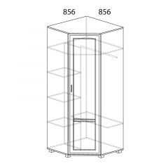 Шкаф угловой №243 Белла в Пойковском - poikovskii.mebel24.online | фото 2