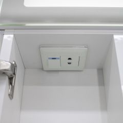 Шкаф-зеркало Аврора 60 с подсветкой LED Домино (DV8005HZ) в Пойковском - poikovskii.mebel24.online | фото 10