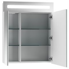 Шкаф-зеркало Аврора 60 с подсветкой LED Домино (DV8005HZ) в Пойковском - poikovskii.mebel24.online | фото 2