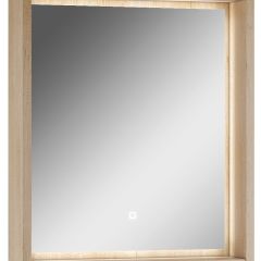 Шкаф-зеркало Nice 60 с подсветкой Домино (DN4706HZ) в Пойковском - poikovskii.mebel24.online | фото