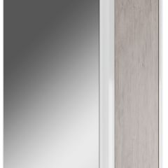 Шкаф-зеркало Uno 60 Дуб серый левый/правый Домино (DU1503HZ) в Пойковском - poikovskii.mebel24.online | фото