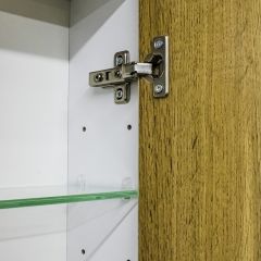 Шкаф-зеркало Uno 60 Дуб ВОТАН правый Домино (DU1512HZ) в Пойковском - poikovskii.mebel24.online | фото 10