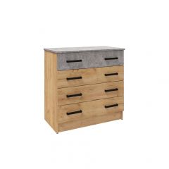 Спальня Асти Комод (Дуб крафт золотой) в Пойковском - poikovskii.mebel24.online | фото