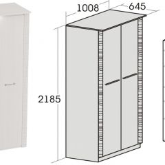 Спальный гарнитур Элана (модульная) Бодега белая в Пойковском - poikovskii.mebel24.online | фото 10