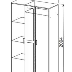 Спальный гарнитур МСП-1 (Ясень Анкор светлый) 1400 в Пойковском - poikovskii.mebel24.online | фото 9