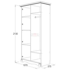 Спальный гарнитур Ольга-1Н (модульная) в Пойковском - poikovskii.mebel24.online | фото 3