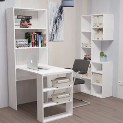 Стеллаж Элемент-2 (белый) в Пойковском - poikovskii.mebel24.online | фото 4