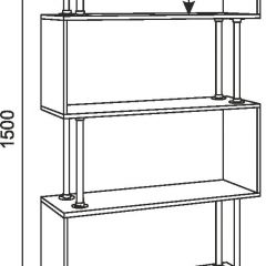 Стеллаж Зигзаг-2 в Пойковском - poikovskii.mebel24.online | фото 4