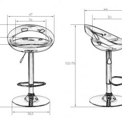 Стул барный DOBRIN DISCO LM-1010 (белый) в Пойковском - poikovskii.mebel24.online | фото 2