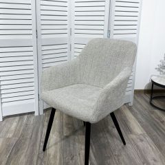 Стул BRANDY WZ2042-19 галечный серый фактурный велюр/ черный каркас М-City в Пойковском - poikovskii.mebel24.online | фото 5
