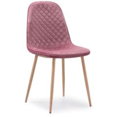 Стул на металлокаркасе Capri pink / wood в Пойковском - poikovskii.mebel24.online | фото