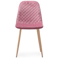 Стул на металлокаркасе Capri pink / wood в Пойковском - poikovskii.mebel24.online | фото 2