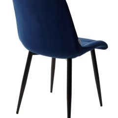 Стул CHIC BLUVEL-86 NAVY BLUE / черный каркас М-City в Пойковском - poikovskii.mebel24.online | фото 3