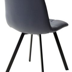 Стул CHILLI SQUARE HK017-09 серо-черничный, PU/ черный каркас М-City в Пойковском - poikovskii.mebel24.online | фото 3