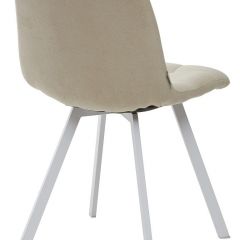 Стул CHILLI SQUARE UF860-01B бежевый, ткань/ белый каркас М-City в Пойковском - poikovskii.mebel24.online | фото 2