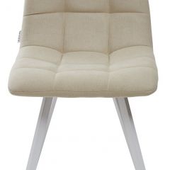 Стул CHILLI SQUARE UF860-01B бежевый, ткань/ белый каркас М-City в Пойковском - poikovskii.mebel24.online | фото 3