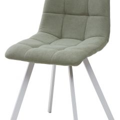 Стул CHILLI SQUARE UF860-11B мятный, ткань/ белый каркас М-City в Пойковском - poikovskii.mebel24.online | фото