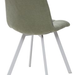 Стул CHILLI SQUARE UF860-11B мятный, ткань/ белый каркас М-City в Пойковском - poikovskii.mebel24.online | фото 2