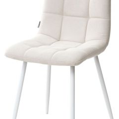 Стул CHILLI UF860-01B бежевый, ткань/белый каркас М-City в Пойковском - poikovskii.mebel24.online | фото