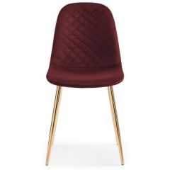 Стул на металлокаркасе Dabl wine red / gold в Пойковском - poikovskii.mebel24.online | фото 3