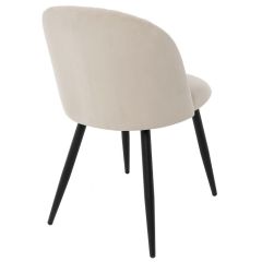 Стул на металлокаркасе Gabi 1 beige / black в Пойковском - poikovskii.mebel24.online | фото 4