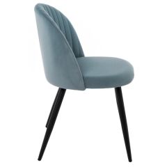 Стул на металлокаркасе Gabi 1 light blue / black в Пойковском - poikovskii.mebel24.online | фото 4