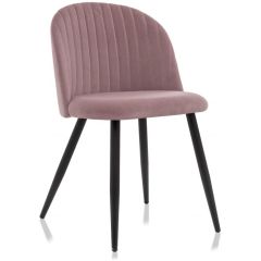 Стул на металлокаркасе Gabi 1 light purple / black в Пойковском - poikovskii.mebel24.online | фото