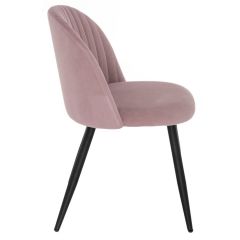 Стул на металлокаркасе Gabi 1 light purple / black в Пойковском - poikovskii.mebel24.online | фото 2